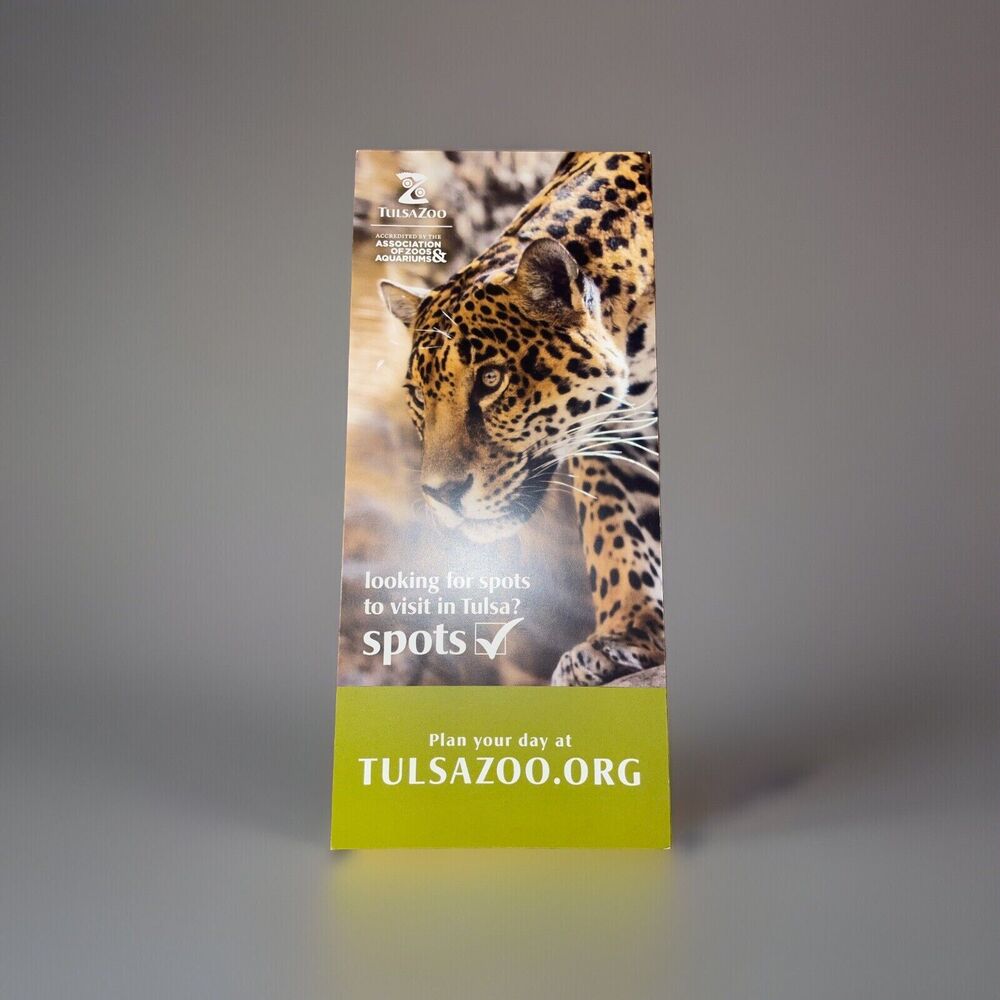 Promotional Rack Card Tulsa Oklahoma Zoo